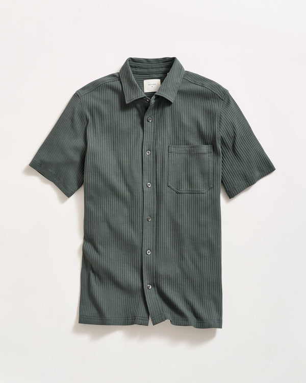 billy reid Petrol Short-Sleeve Knit Treme Shirt