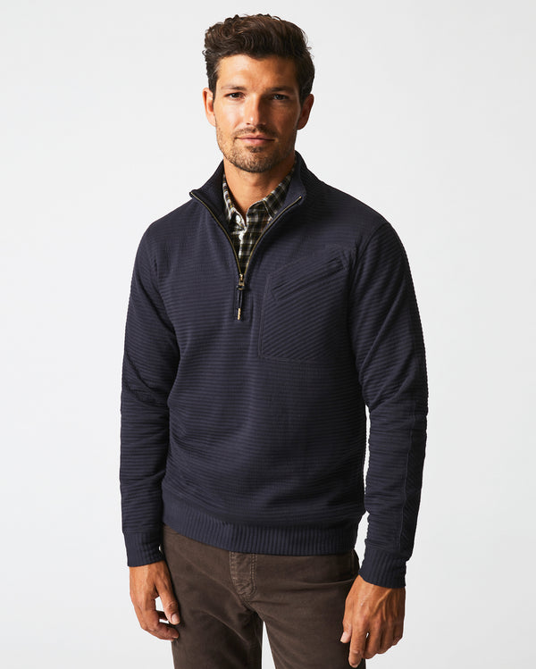 Billy Reid Quilted Half Zip