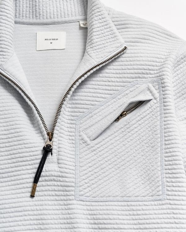 Billy Reid Quilted Half Zip By Billy Reid