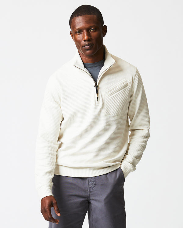 Billy Reid Quilted Half Zip
