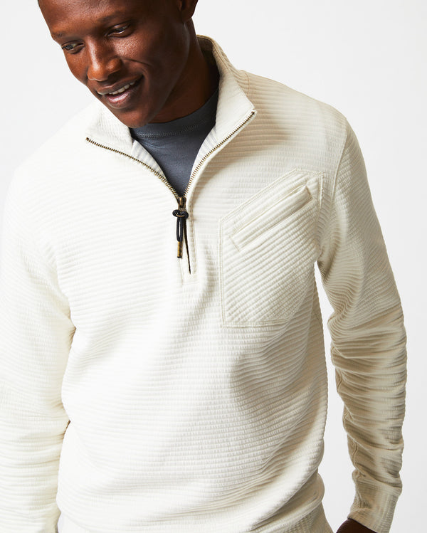 Billy Reid Quilted Half Zip