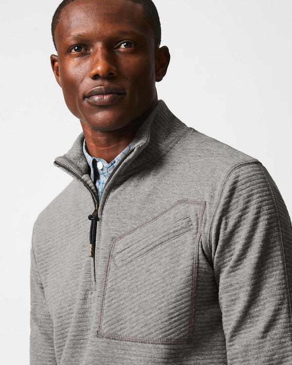 Billy Reid Quilted Half Zip