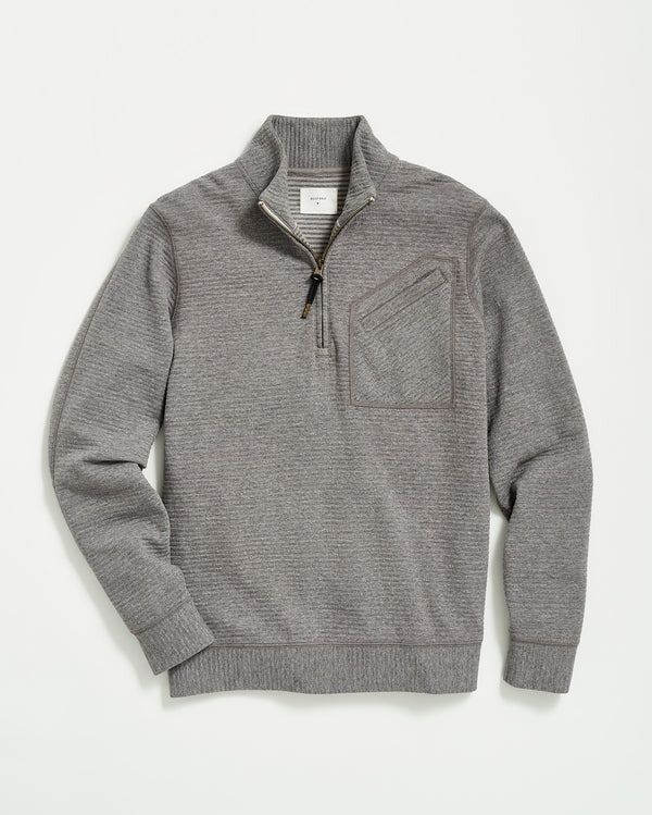 billy reid Quilted Half Zip