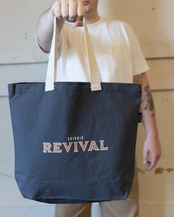 Billy Reid Recycled Canvas Charcoal Tote
