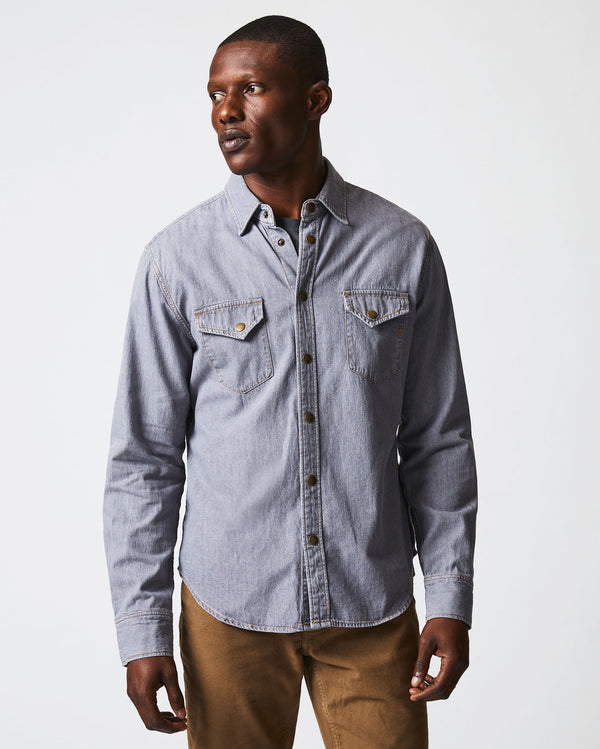 Billy Reid Shoals Denim Shirt