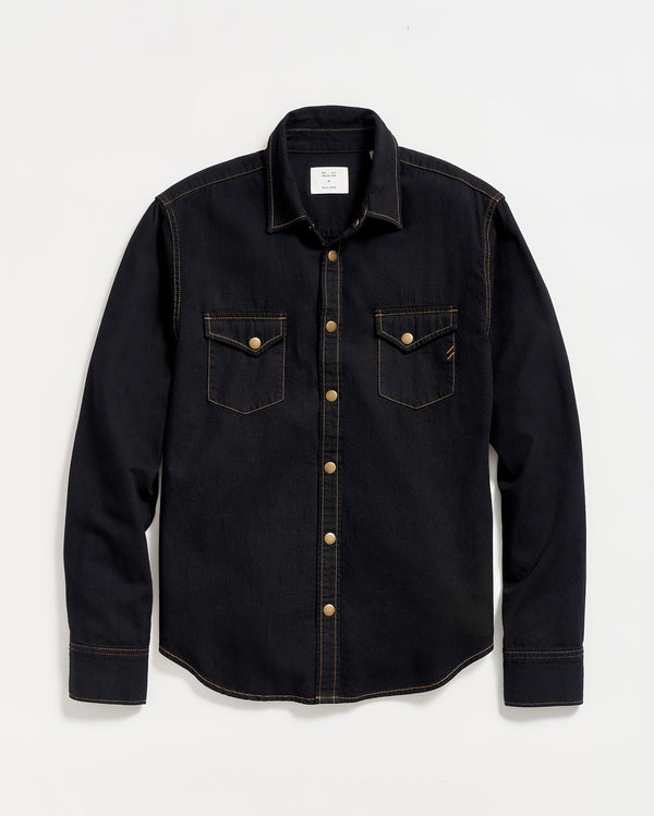 billy reid SHOALS DENIM SHIRT