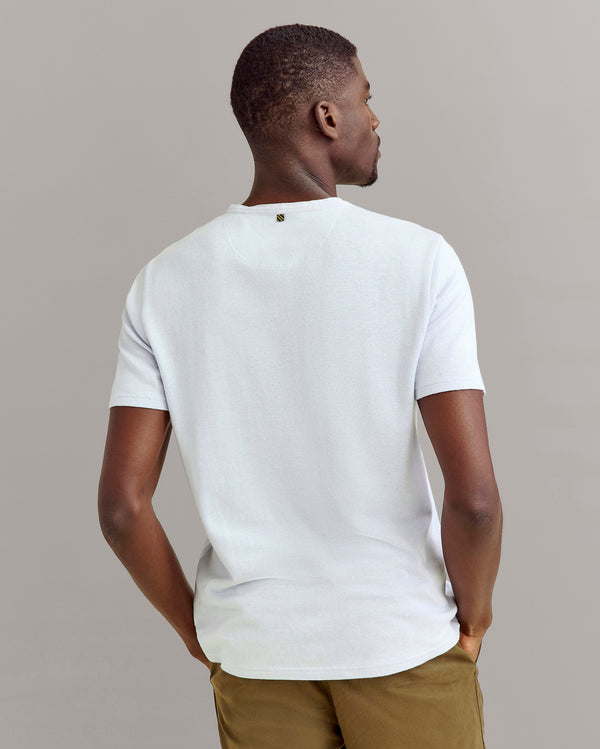 Billy Reid Short Sleeve Hemp Cotton Henley