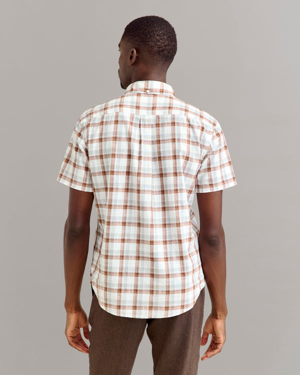 Billy Reid Short-Sleeve Tattersall Plaid Shirt
