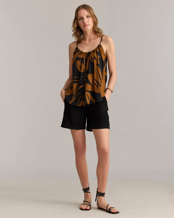 Billy Reid Silk Brush Stroke Floral Cami