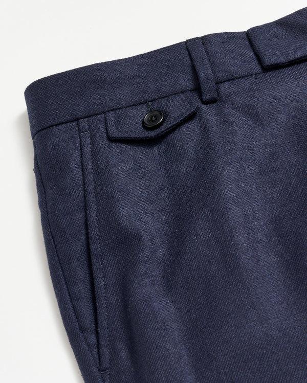 Billy Reid Slim Fit Wool Silk Trousers