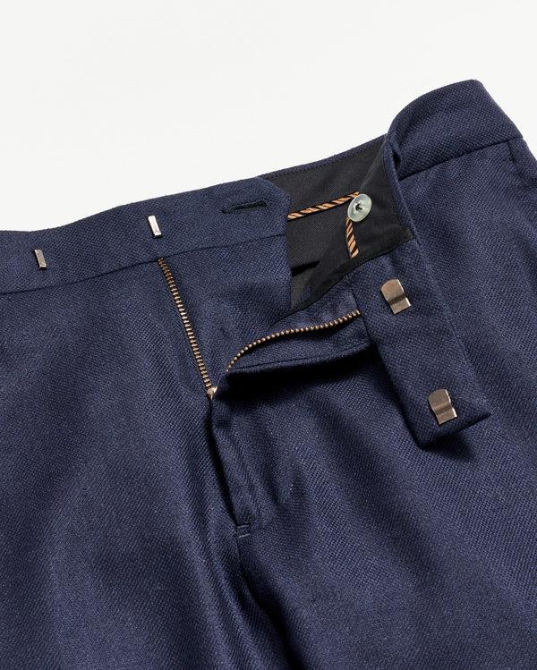 Billy Reid Slim Fit Wool Silk Trousers