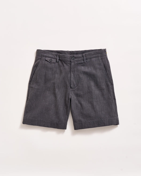 billy reid Slub Cotton Moore Shorts - Asphalt