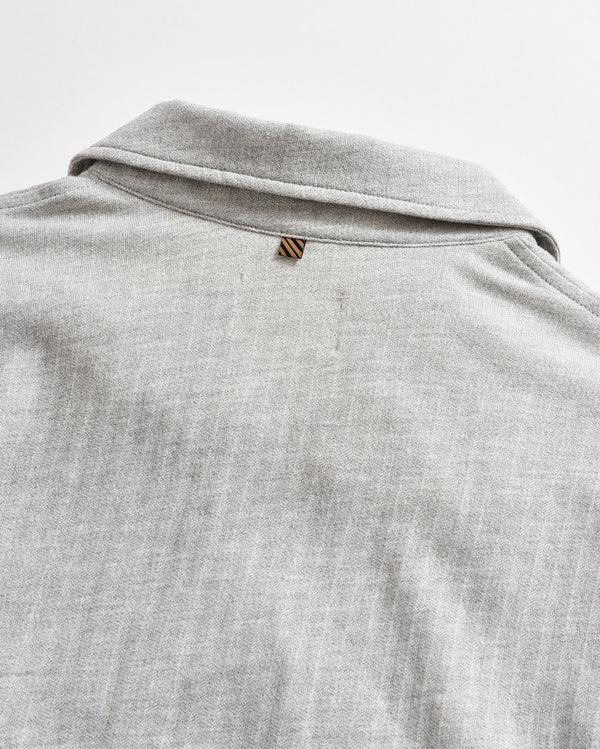 Billy Reid Soft Cotton Herringbone Polo