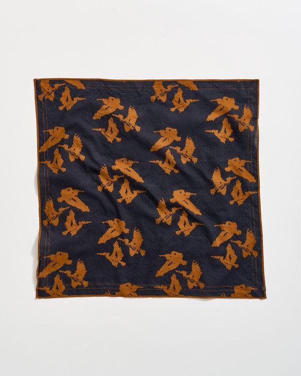 billy reid Soft Cotton Pelican Pattern Bandana