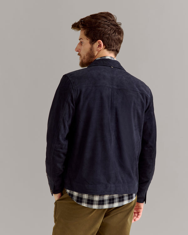 Billy Reid Soft Goat Suede Walt Jacket