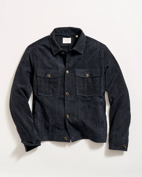 billy reid Soft Goat Suede Walt Jacket