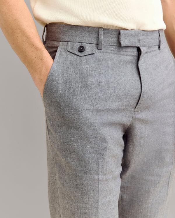 Billy Reid Textured Flat Front Trouser – Billy Reid