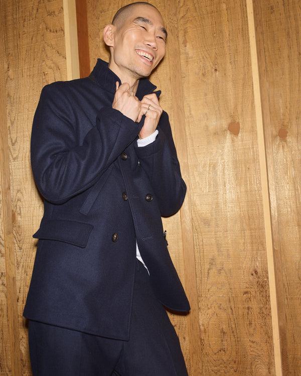 Billy Reid The Iconic Bond Peacoat For Men