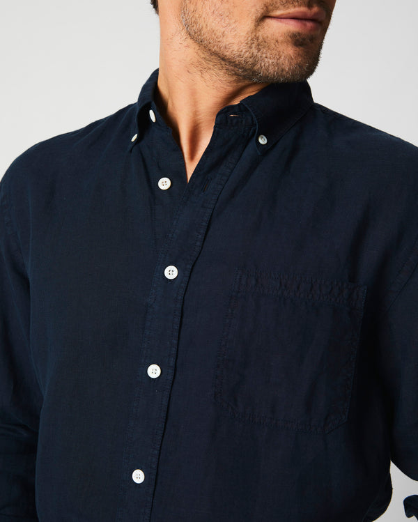 Billy Reid Tuscumbia Linen Shirt Button Down