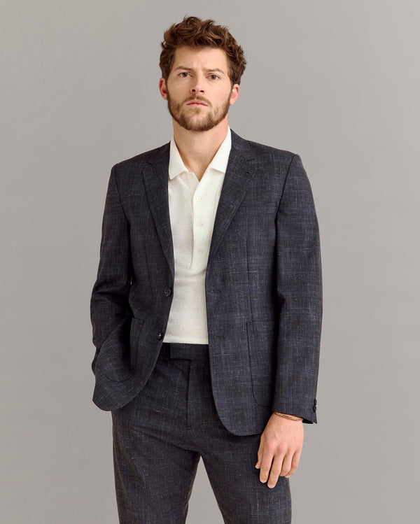 Billy Reid Virgin Wool Linen Blend Jacket
