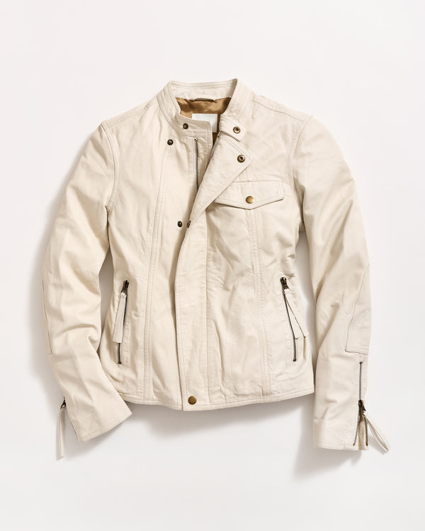 billy reid Washed Leather Biker Jacket – Billy Reid