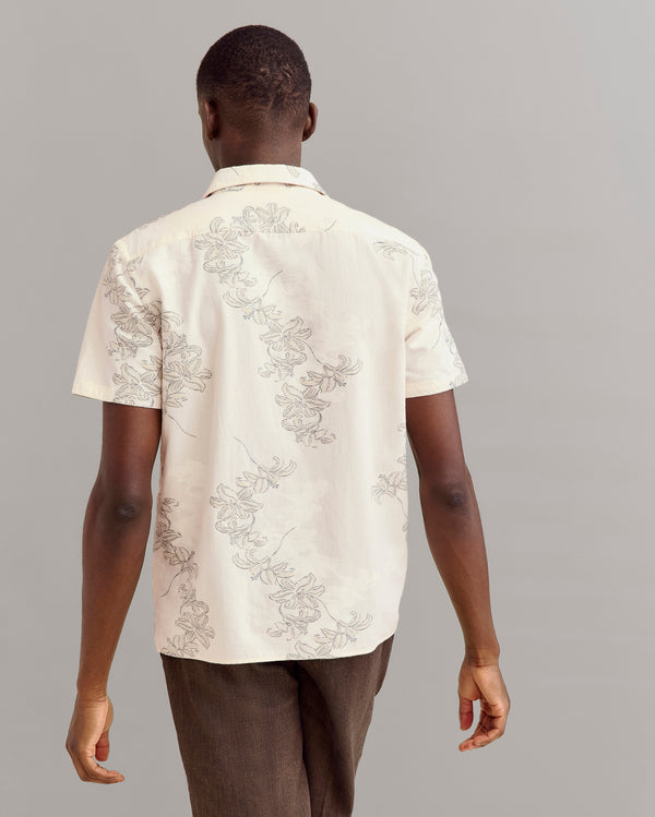 Billy Reid Watercolor Lily Jacquard Treme Shirt