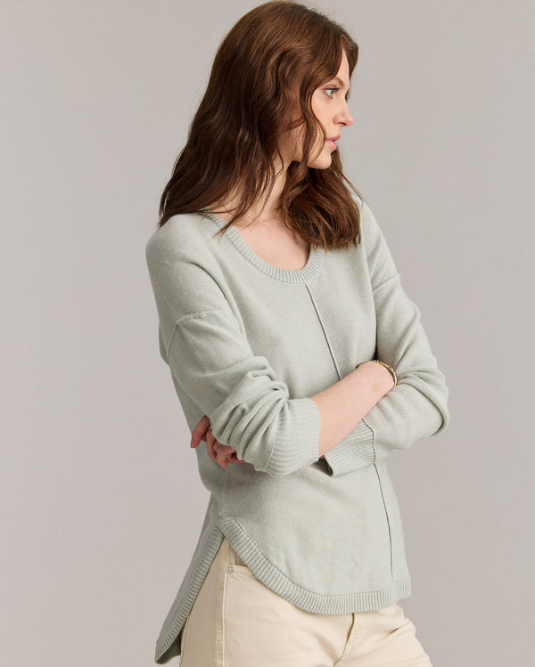 Billy Reid Cotton Linen Shirttail Sweater – Billy Reid