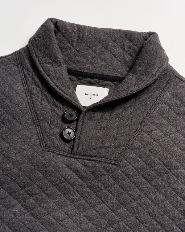 Billy Reid Diamond Quilt Shawl - Versatile Layering Piece With Suede Elbow Patches – Billy Reid