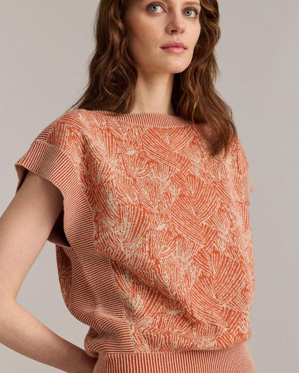 Billy Reid Jacquard Short Sleeve Wedge Sweater – Billy Reid