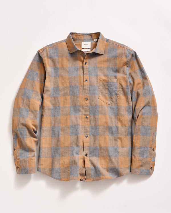 billy reid Large Scale Melange Gingham Pickwick Shirt – Billy Reid