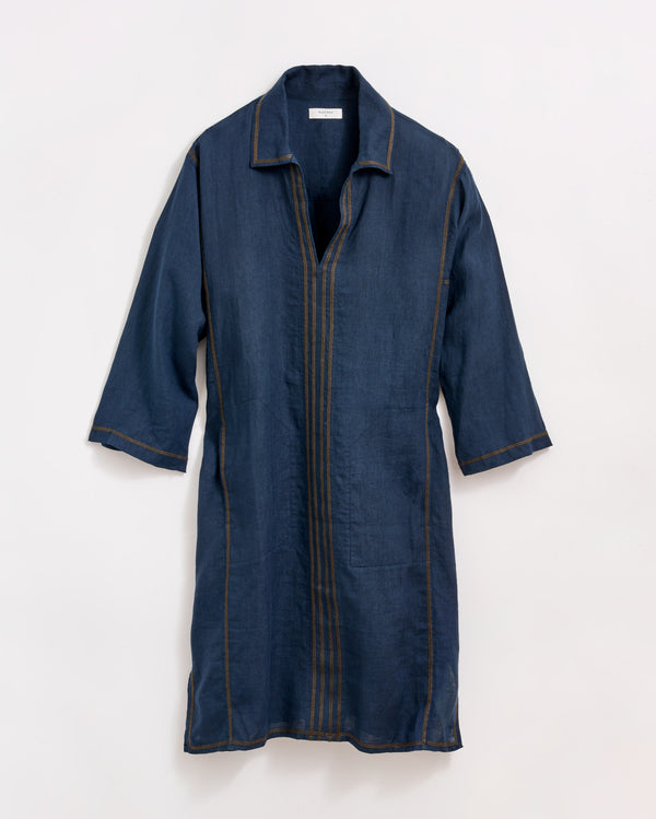 billy reid Linen Chainstitch Tunic Dress – Billy Reid