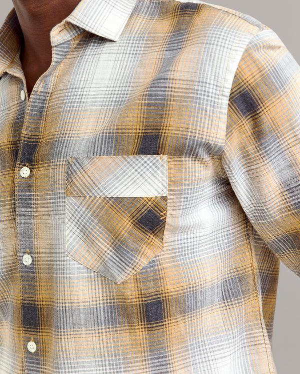Billy Reid Melange Shadow Plaid John T Shirt – Billy Reid