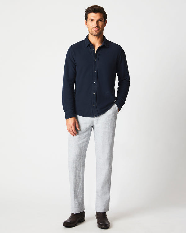 Billy Reid Men's Long Sleeve Collared Shirt - Long Sleeve Knit Yellowhammer Shirt – Billy Reid