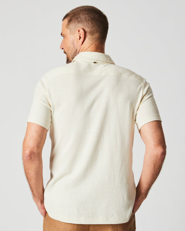 Billy Reid Men's Short Sleeve Hemp Cotton Knit Shirt By Billy Reid - Soft And Stylish