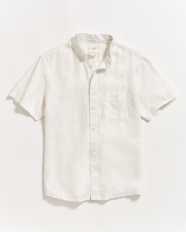 billy reid Men's Short Sleeve Linen Tuscumbia Shirt Button Down - Lightweight & Stylish – Billy Reid