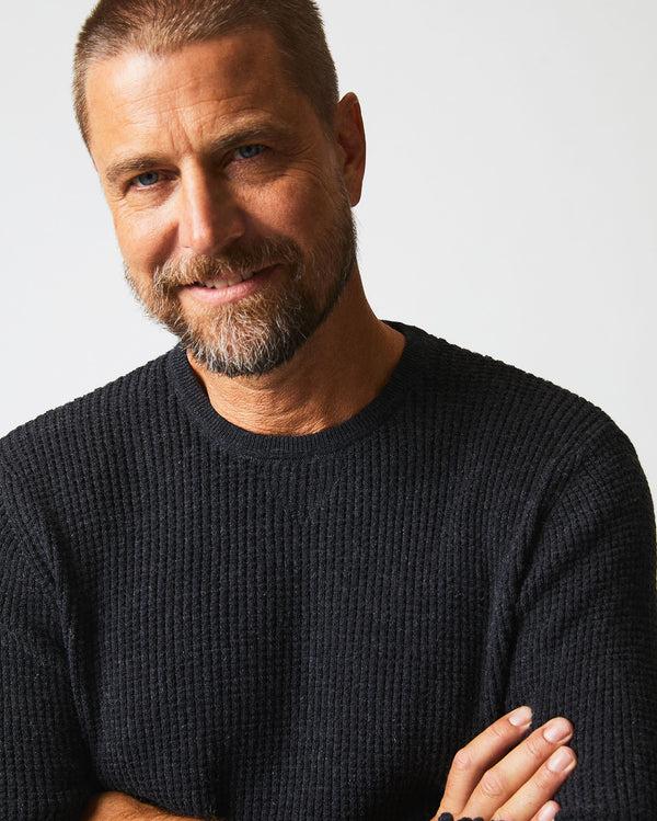 Billy Reid Mini Waffle Crew - Ultra-Soft Cotton-Cashmere Sweater – Billy Reid