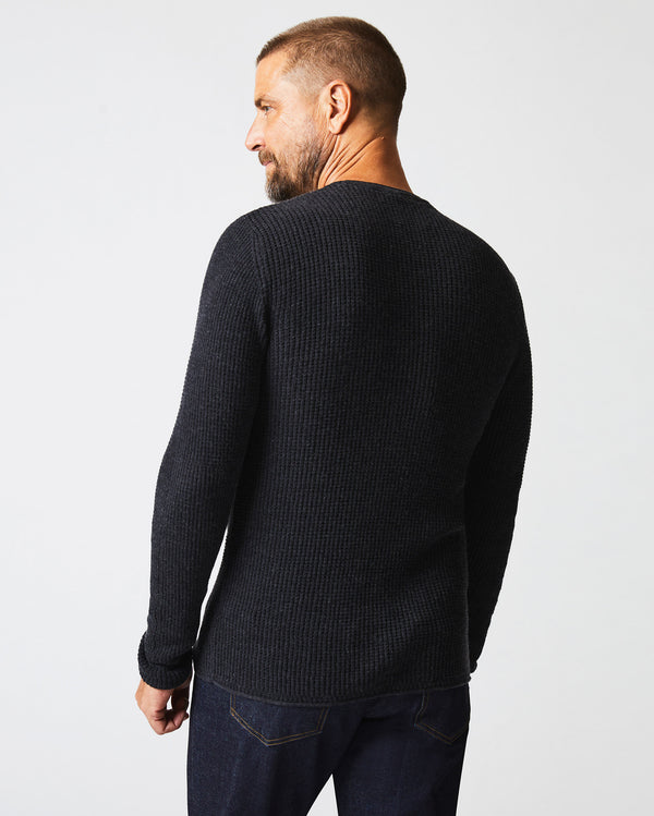 Billy Reid Mini Waffle Crew - Ultra-Soft Cotton-Cashmere Sweater – Billy Reid