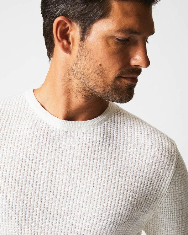 Billy Reid Mini Waffle Crew - Ultra-Soft Cotton-Cashmere Sweater – Billy Reid