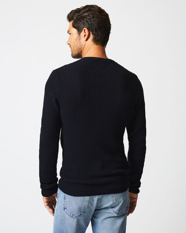 Billy Reid Mini Waffle Crew - Ultra-Soft Cotton-Cashmere Sweater – Billy Reid