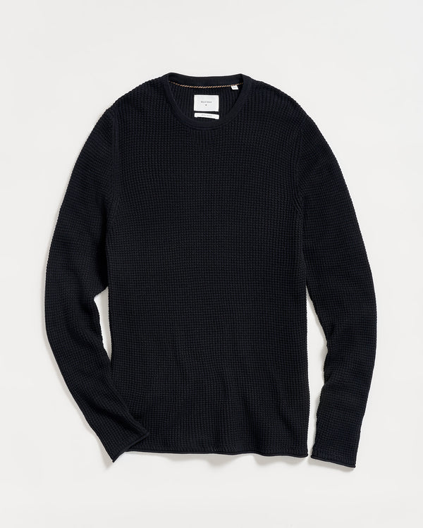 billy reid Mini Waffle Crew - Ultra-Soft Cotton-Cashmere Sweater – Billy Reid