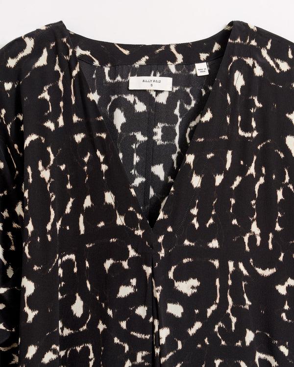 Billy Reid Moroccan Screen Silk V-Pleat Maxi Dress – Billy Reid