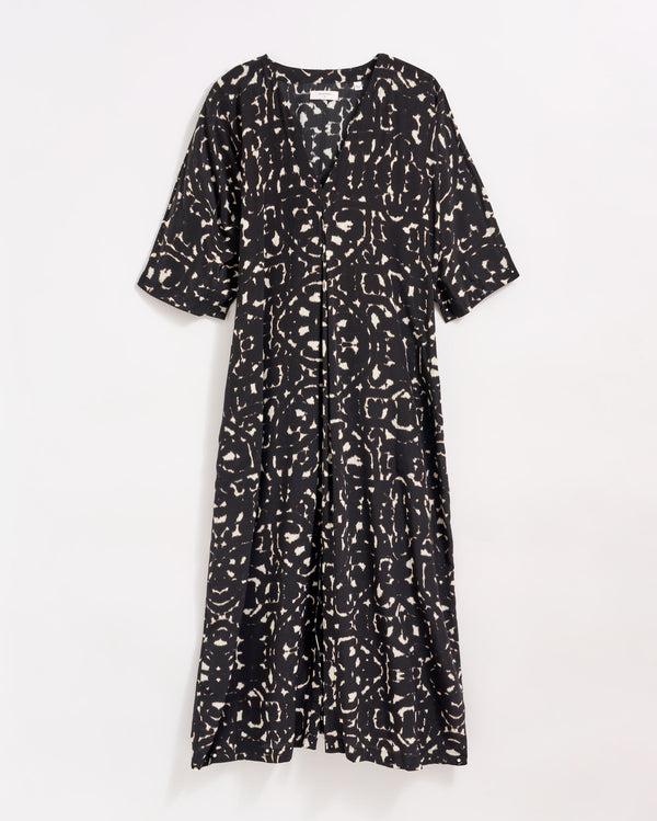 billy reid Moroccan Screen Silk V-Pleat Maxi Dress – Billy Reid