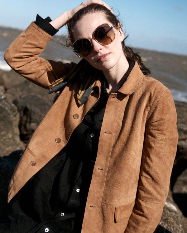 Billy Reid Perforated Suede Driving Jacket – Billy Reid