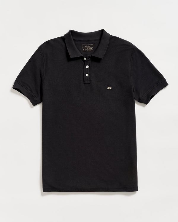 billy reid Pique Polo - Ultra-Soft Pima Cotton Ribbed Sleeves & Collar – Billy Reid