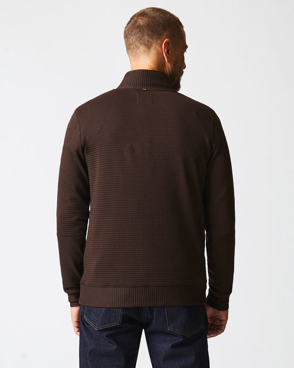 Billy Reid Quilted Half Zip Lightweight Transitional Layer