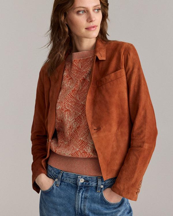 Billy Reid Raw Edge Suede Cropped Jacket – Billy Reid