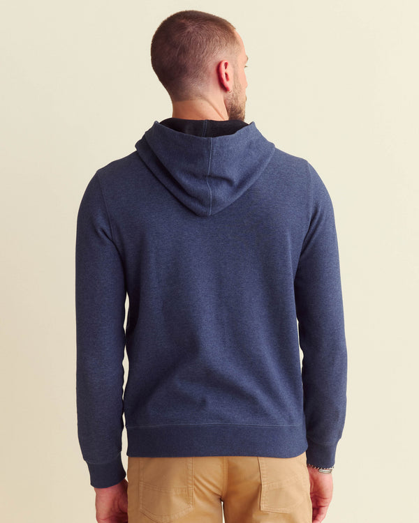 Billy Reid Rib Hoodie Pullover - Mid-Weight Knit With Signature Billy Reid Details