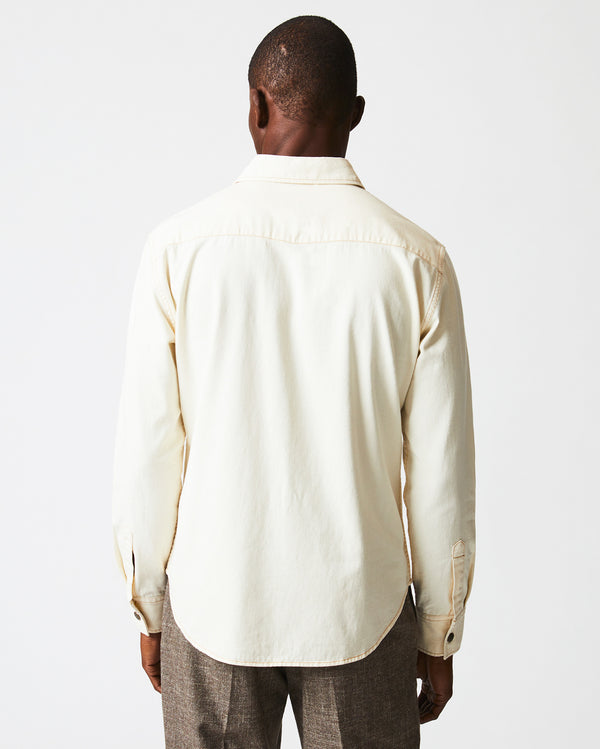 Billy Reid Shoals Twill Shirt - Organic Cotton Antique Brass Snaps – Billy Reid