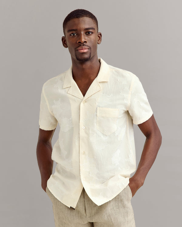 Billy Reid Short Sleeve Floral Jacquard Shirt – Billy Reid