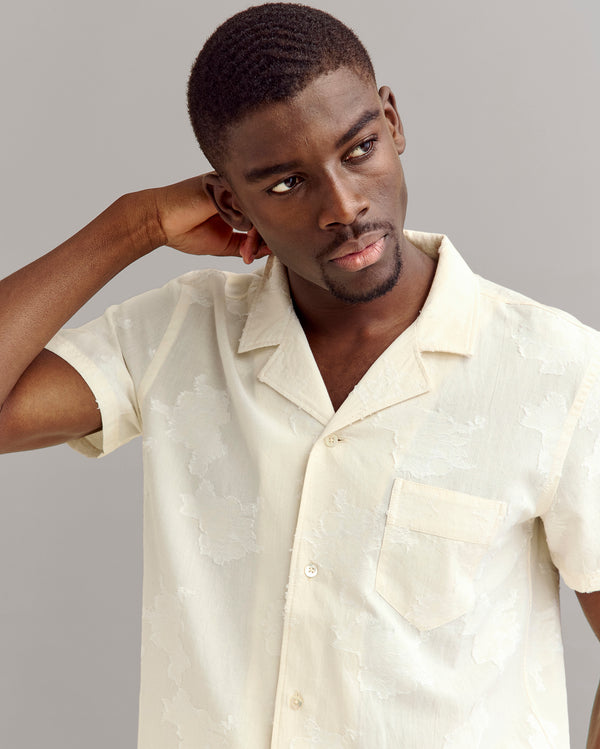 Billy Reid Short Sleeve Floral Jacquard Shirt – Billy Reid